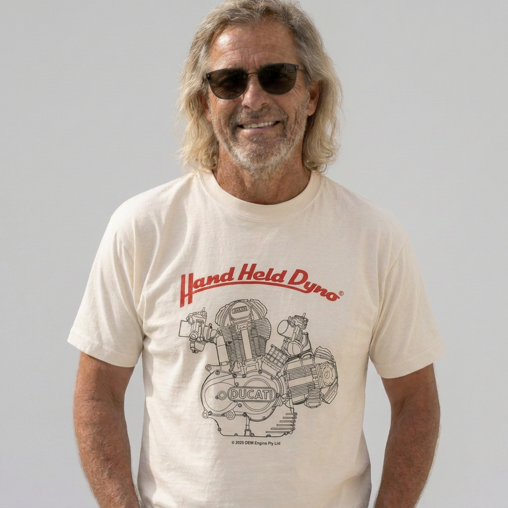 Ducati Bevel Roundcase Engine Tee