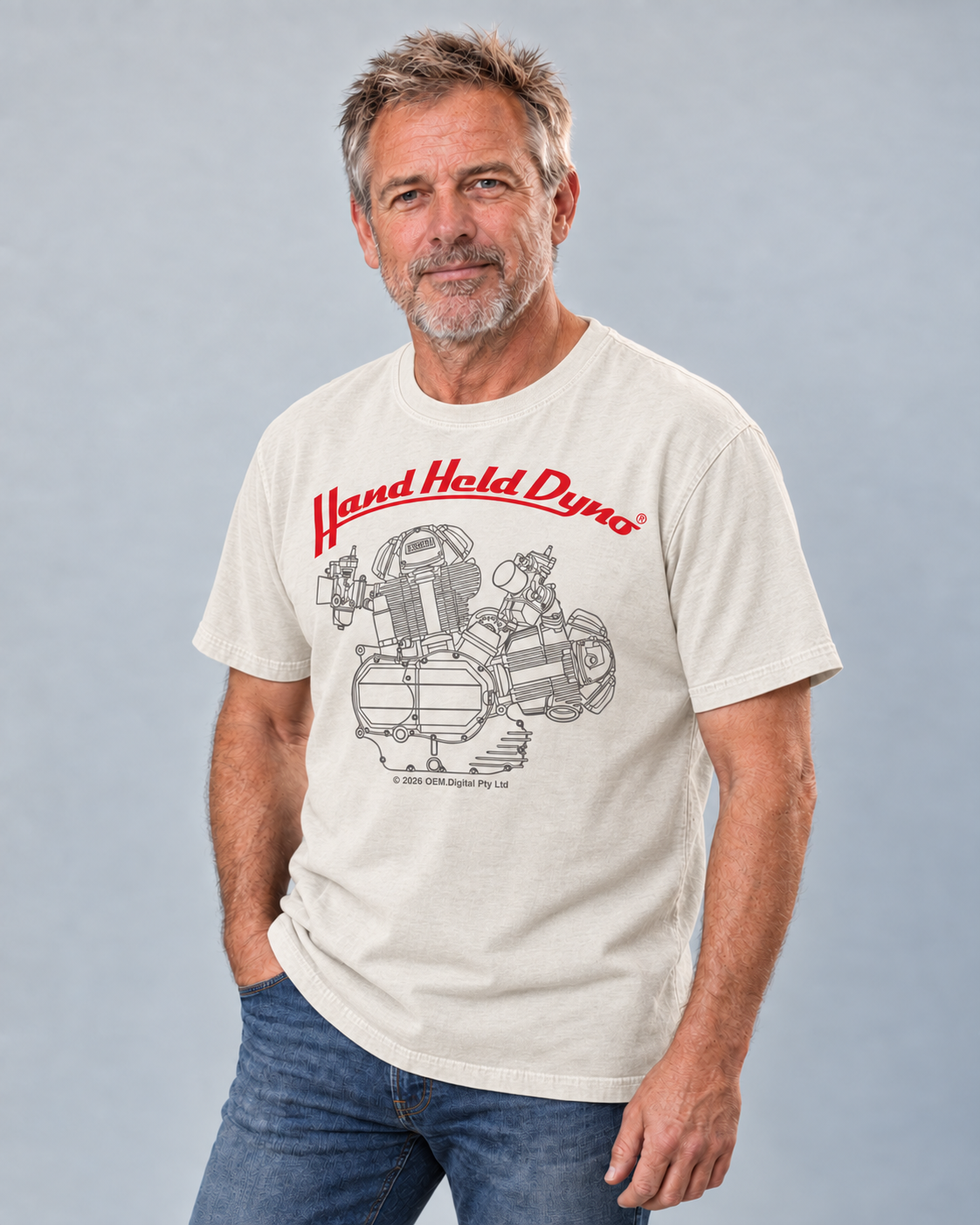 Ducati Bevel Squarecase Engine Tee