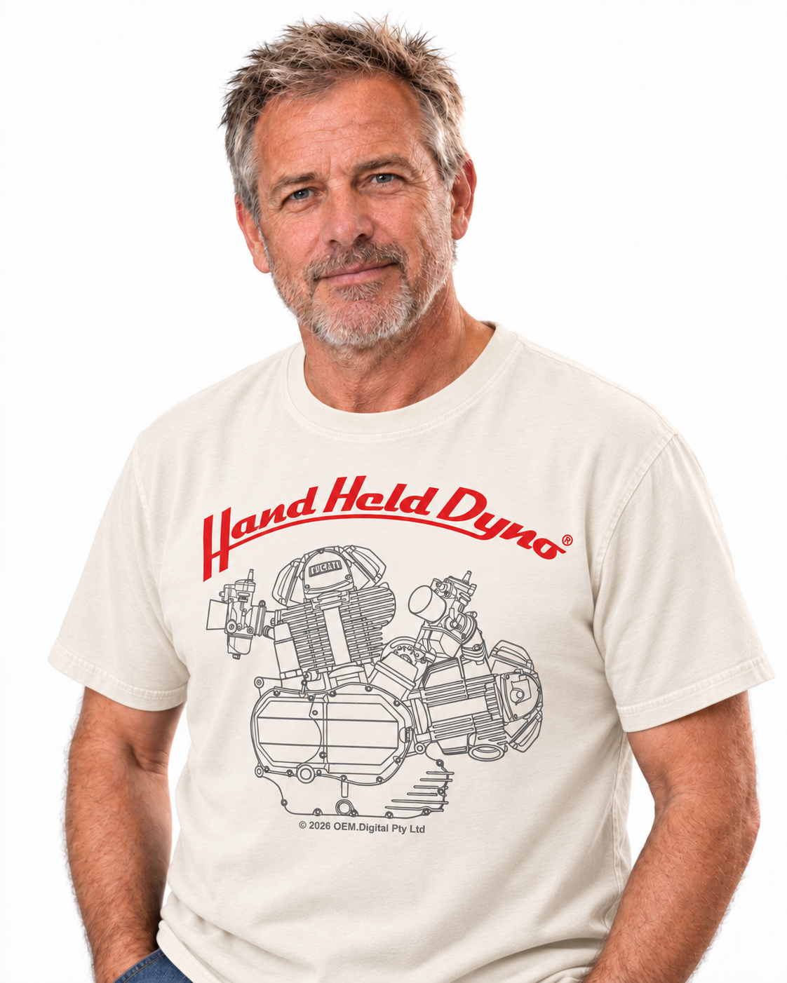 Ducati Bevel Squarecase Engine Tee