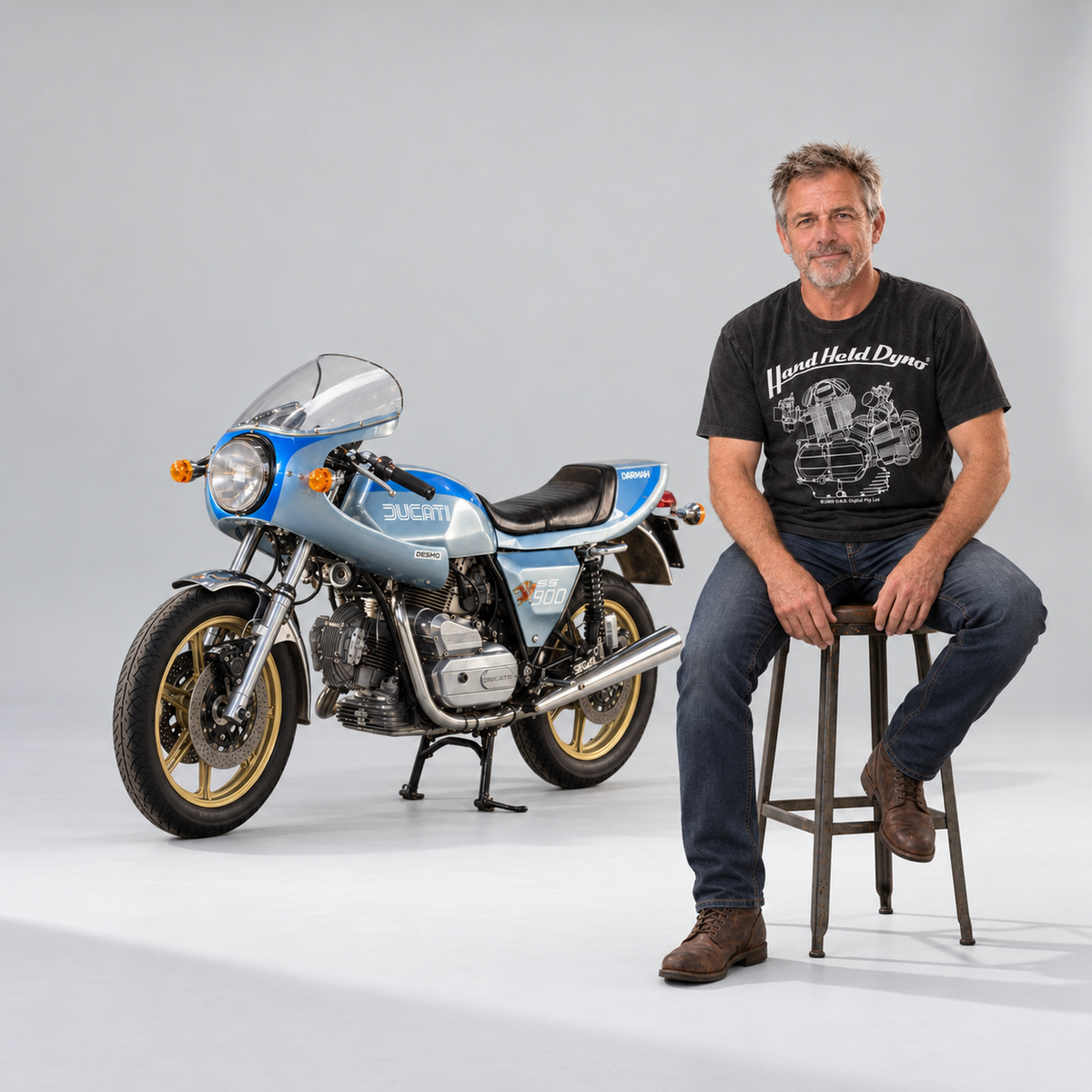 Ducati Bevel Squarecase Engine Tee