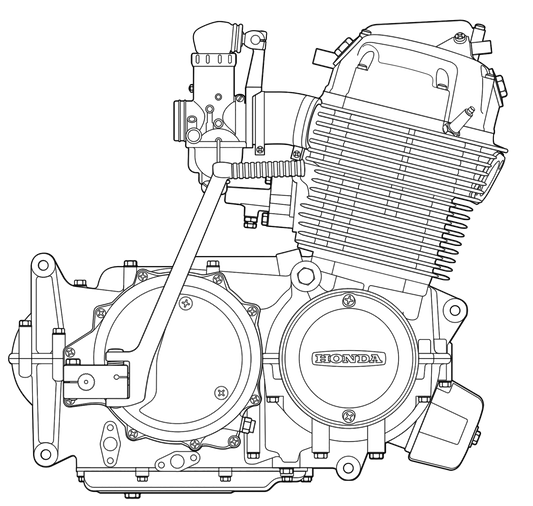 Honda SOHC CB350F series 1972 to 1974