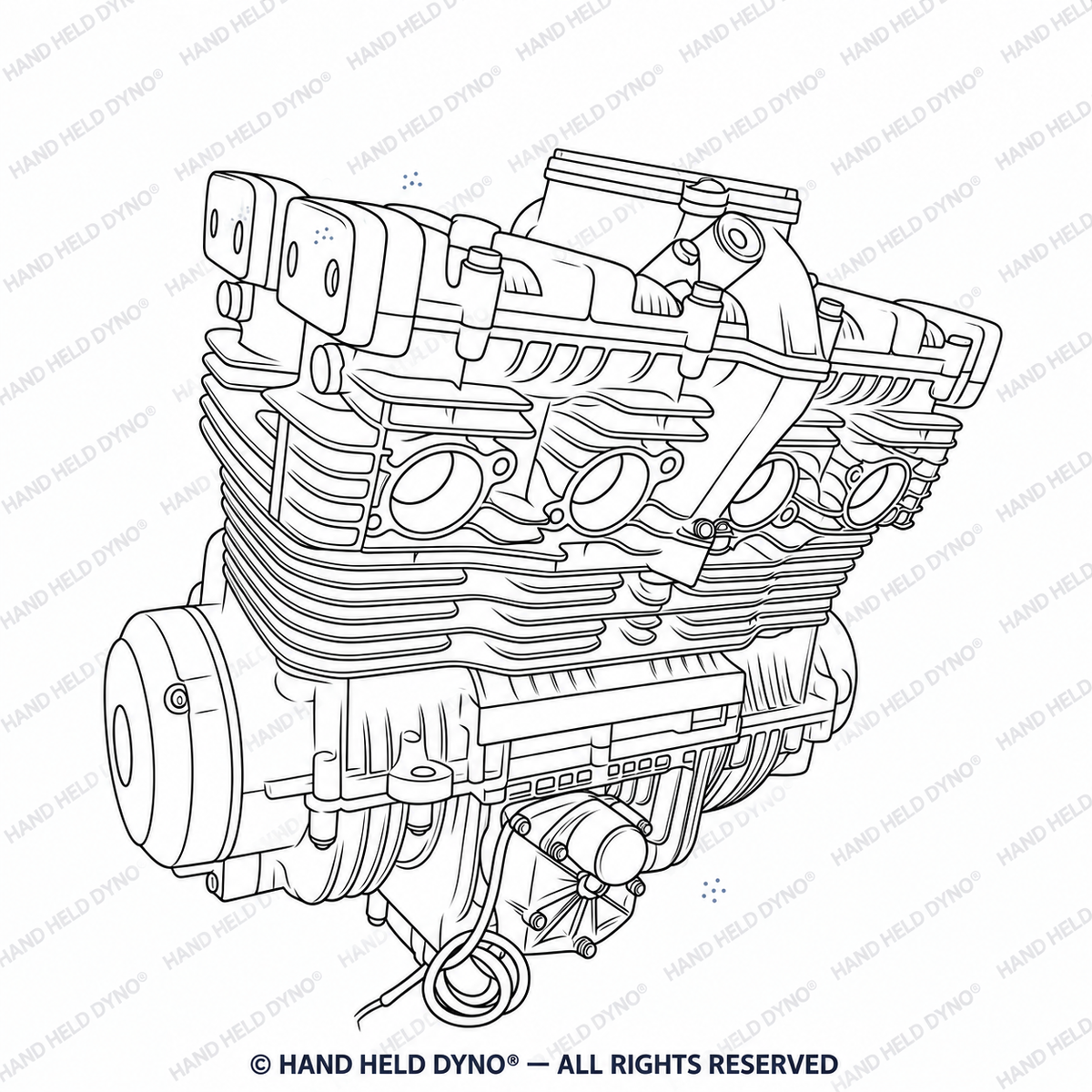Suzuki GS550E–GS1150E engine line drawing — 1254 × 1254 px.